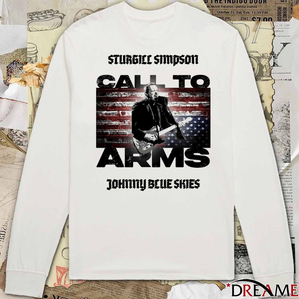 Sturgill Simpson Call To Arms Johnny Blue Skies t-shirt