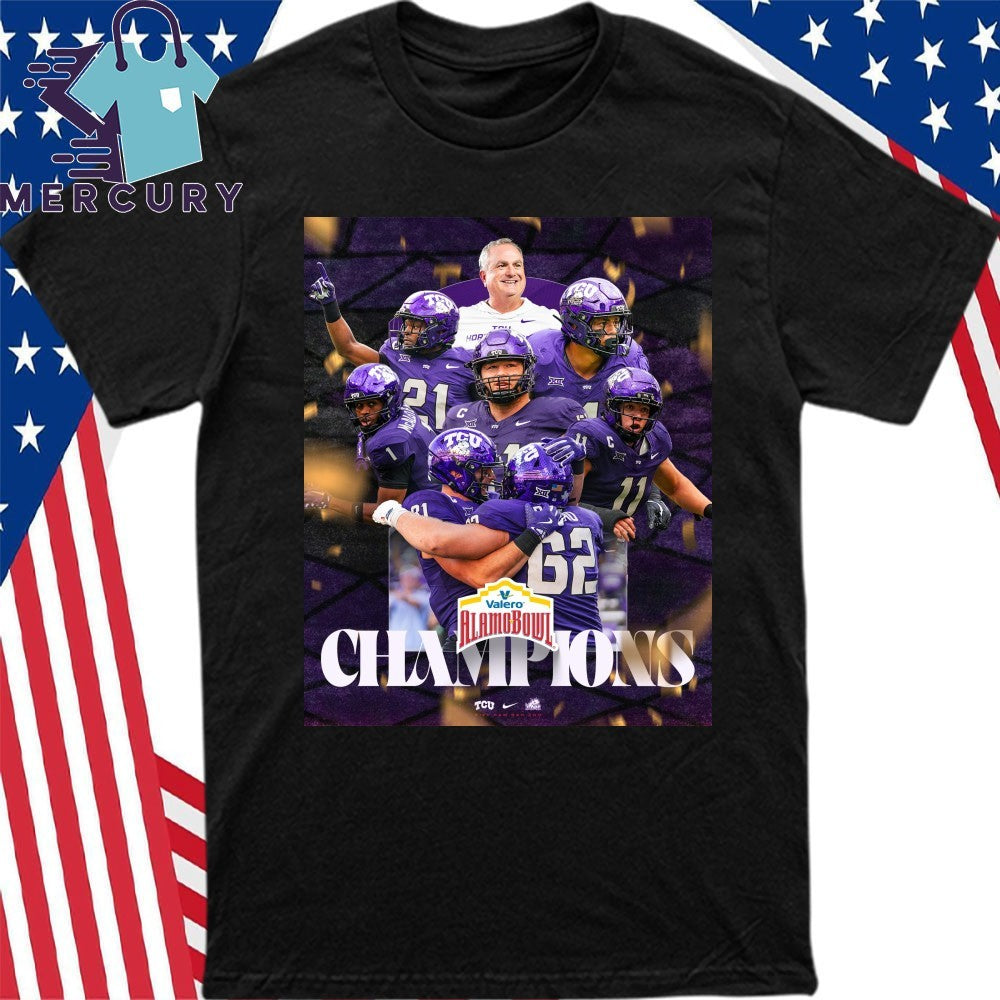 TCU Horned Frogs Football Are Alamo Bowl 2025 Champions Shirt