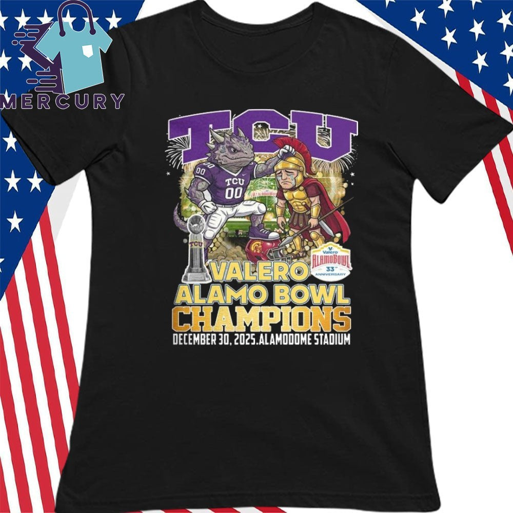 TCU Horned Frogs Valero Alama Bowl Champions 2025 Mascot Shirt