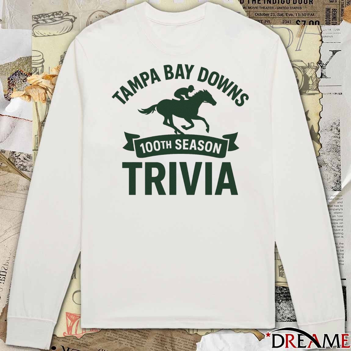 Tampa Bay Downs 100th Season Trivia 2025 t-shirt