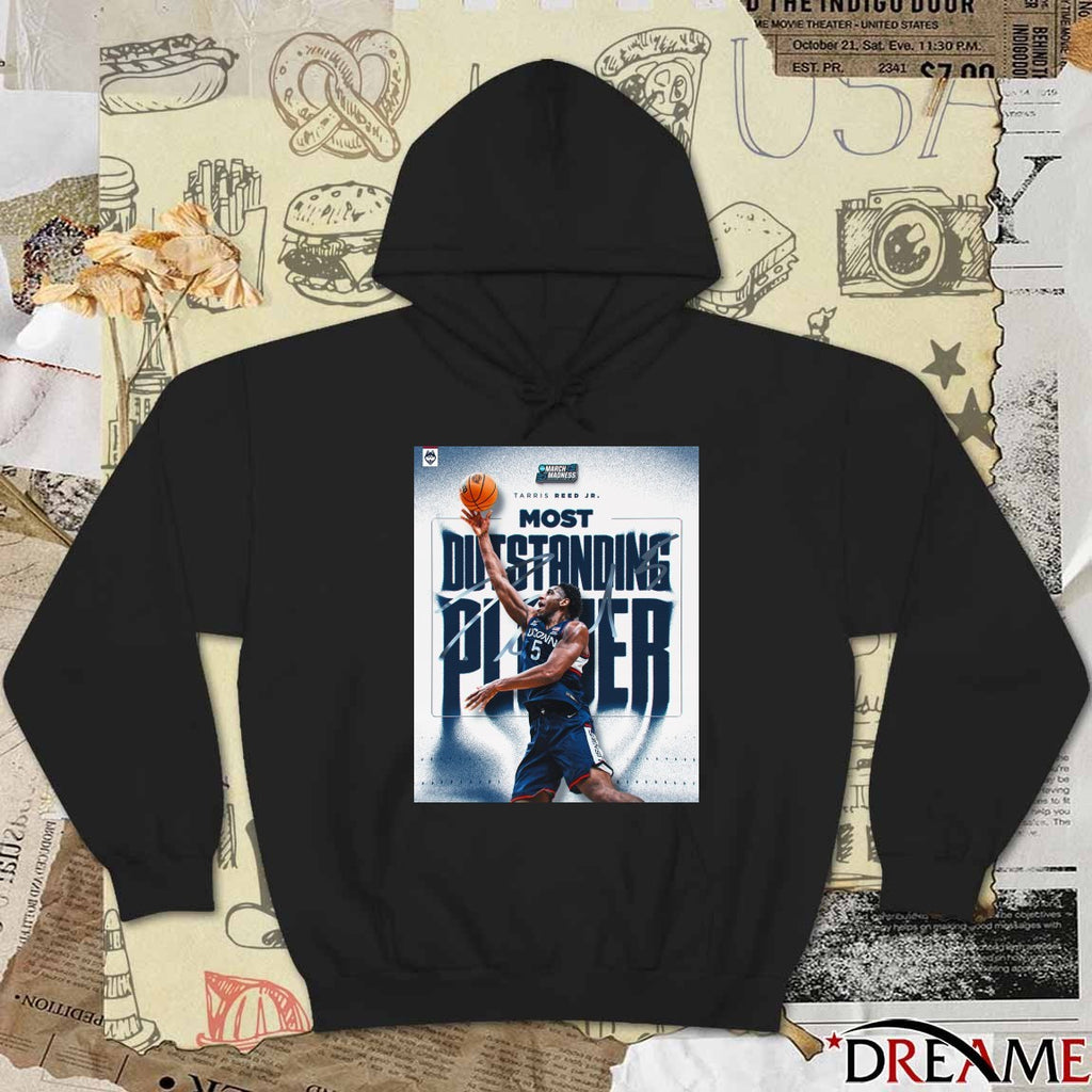 Tarris Reed Jr. Uconn Huskies 2026 NCAA Men’s Basketball Most Dustanding Player Signature Poster t-shirt
