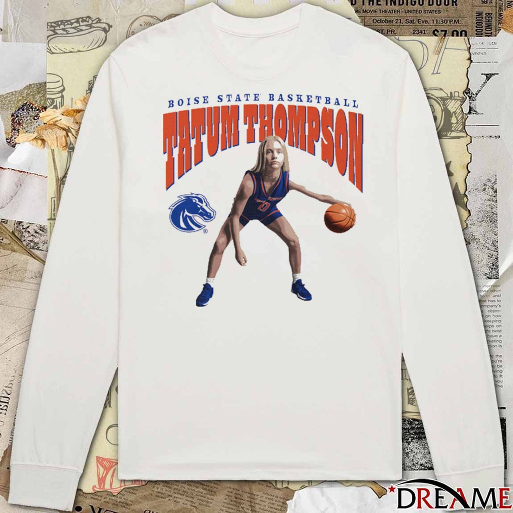 Tatum Thompson Arch Illustrated Boise State Basketball t-shirt