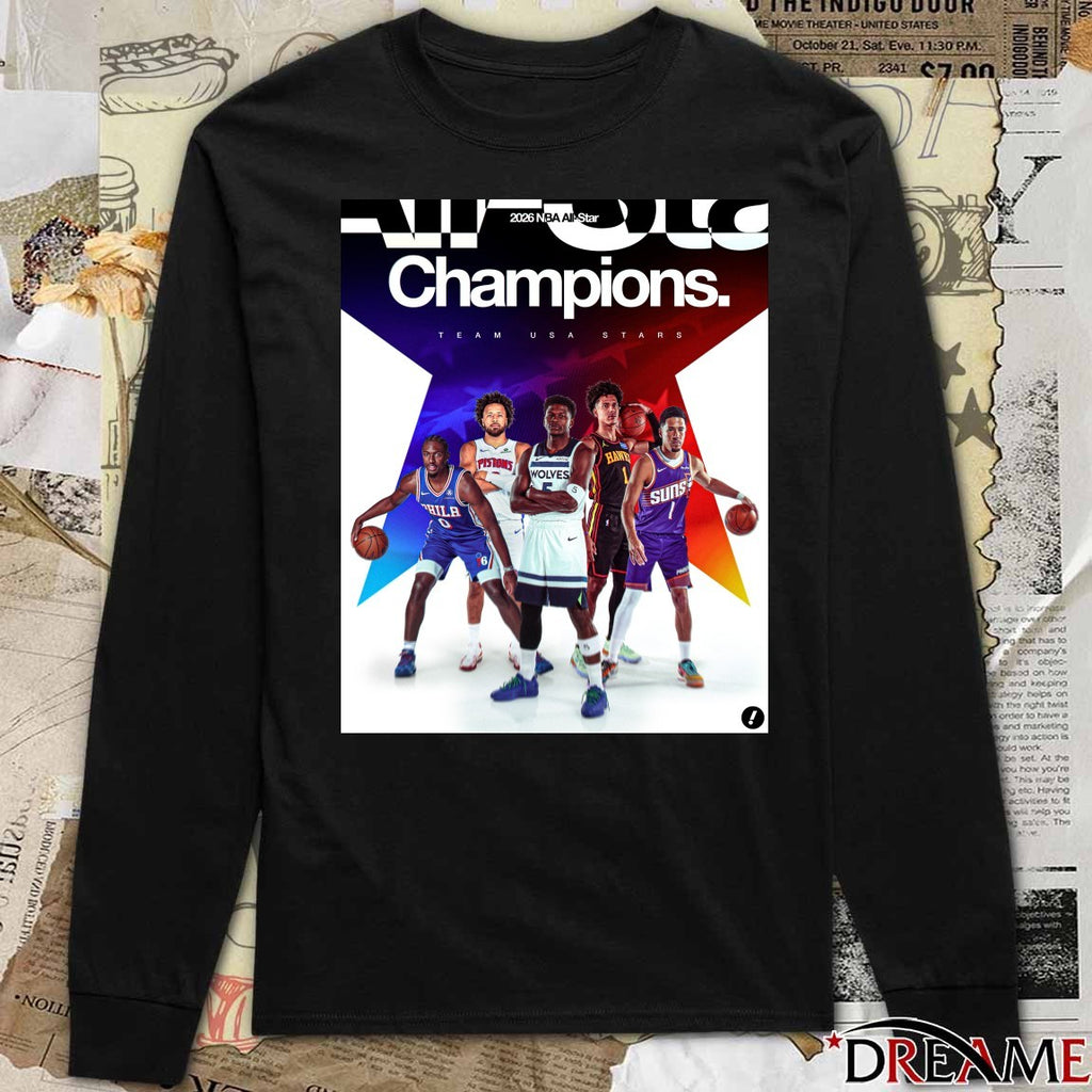 Team Stars Wins The 2026 Nba All-star Game Champions 2026 Poster t-shirt