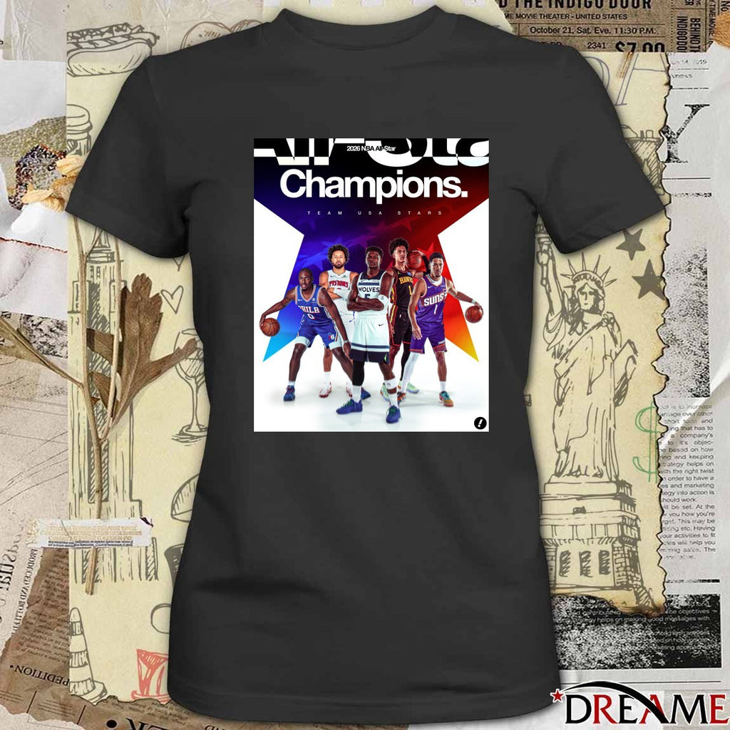 Team Stars Wins The 2026 Nba All-star Game Champions 2026 Poster t-shirt