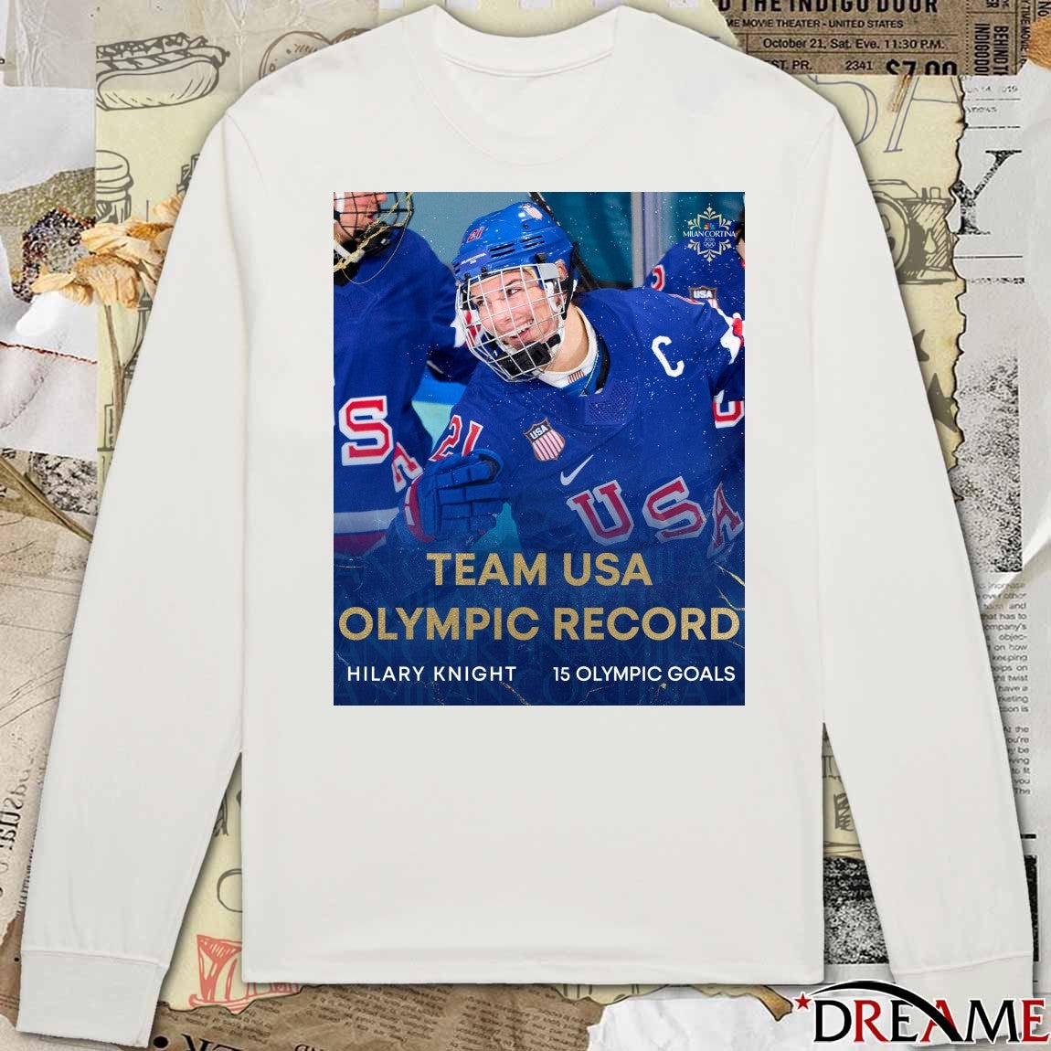 Team USA Olympic Record Hilary Knight 15 Olympic Goals t-shirt