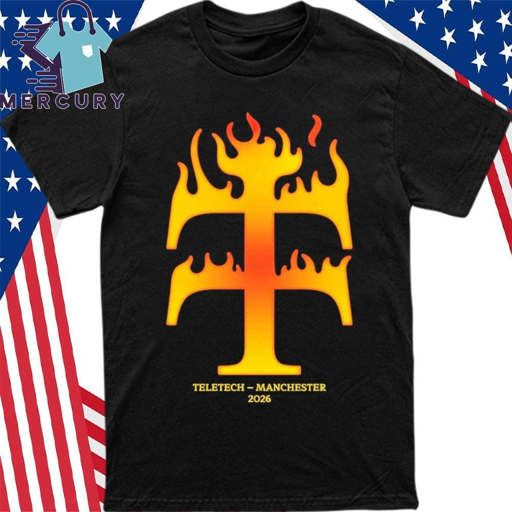 Teletech Machester 2026 Orange Flame Shirt