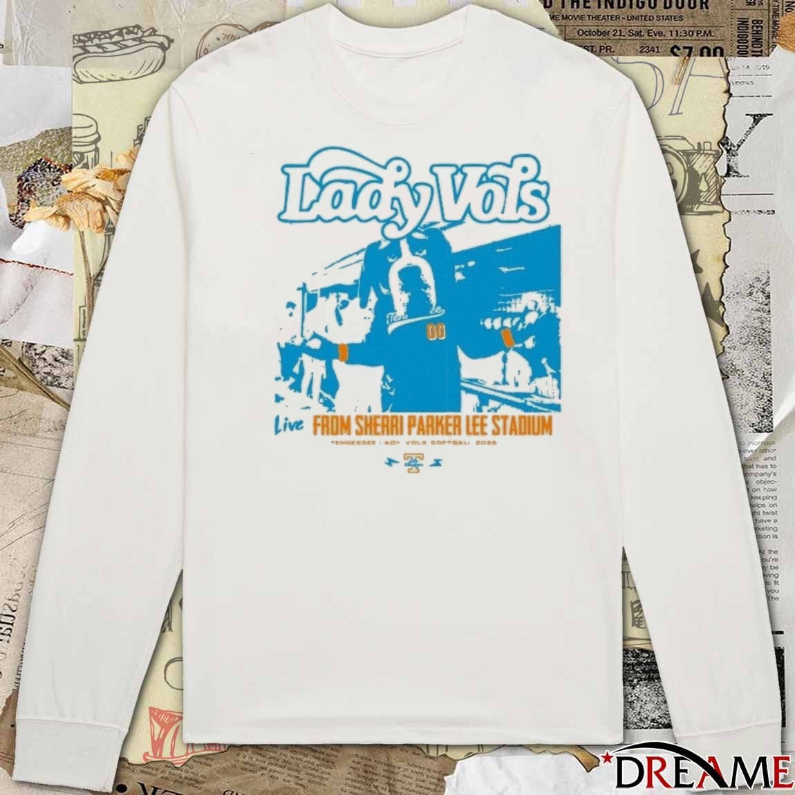 Tennessee Lady Vols Live From Sherri Parker Lee Stadium t-shirt