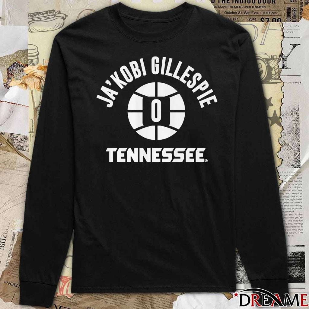 Tennessee Vols Basketball Ja’Kobi Gillespie Name Number Ball t-shirt
