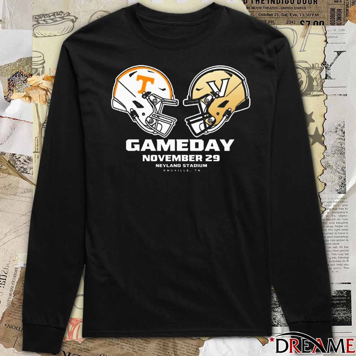 Tennessee Volunteers Vs Vanderbilt Commodores College Football November 29 Neyland Stadium Knoxville TN t-shirt