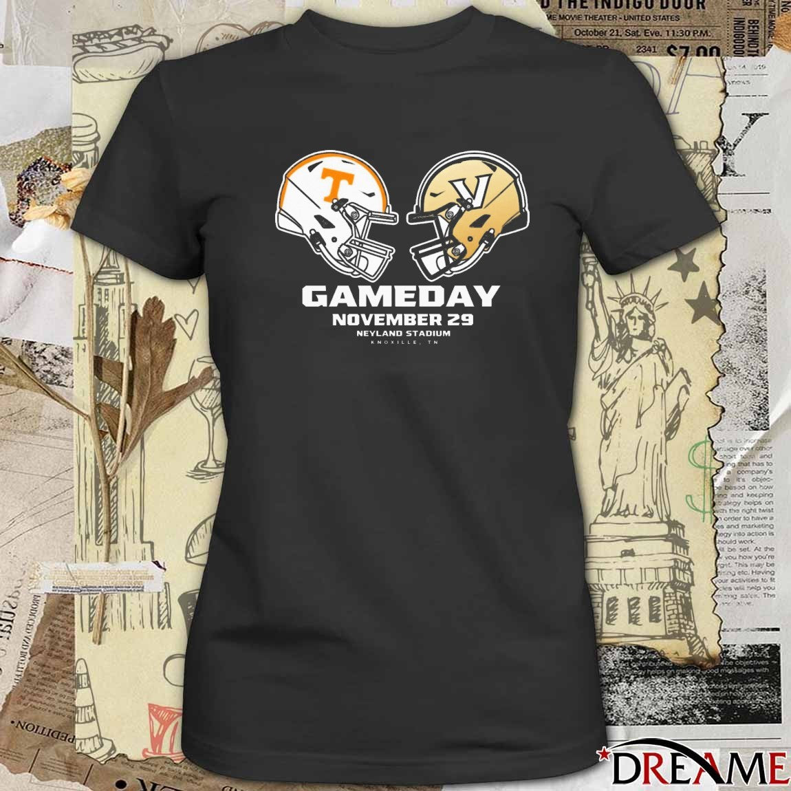 Tennessee Volunteers Vs Vanderbilt Commodores College Football November 29 Neyland Stadium Knoxville TN t-shirt