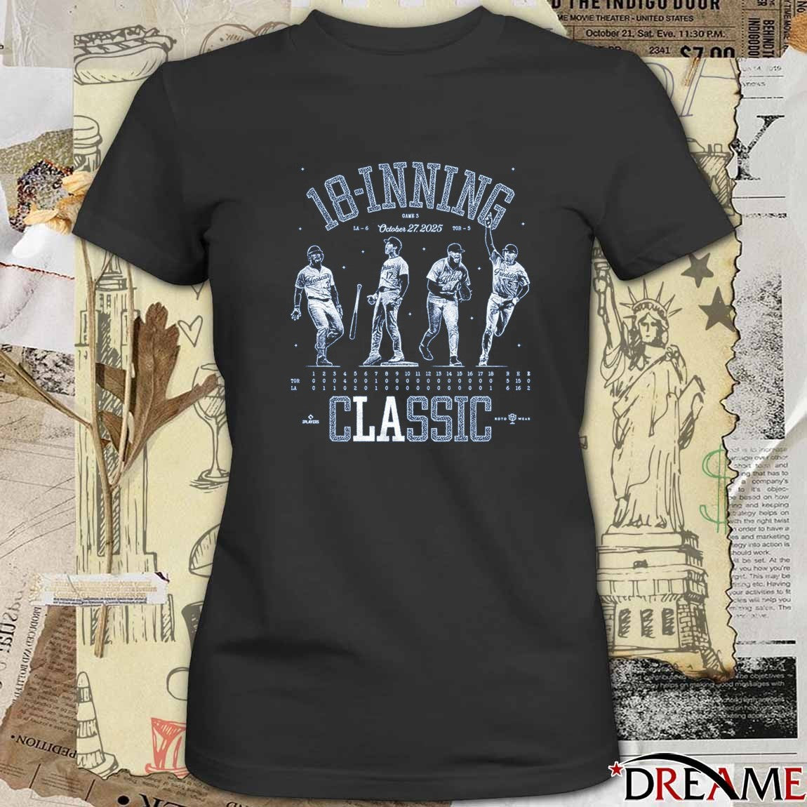 Teoscar, Ohtani, Klein And Freddie Los Angeles Dodgers 18-Inning Classic October 27 2025 t-shirt