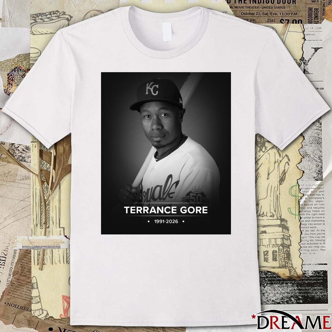 Terrance Gore Has Sadly Passed Away At The Age Of 34 1991 – 2026 Poster t-shirt