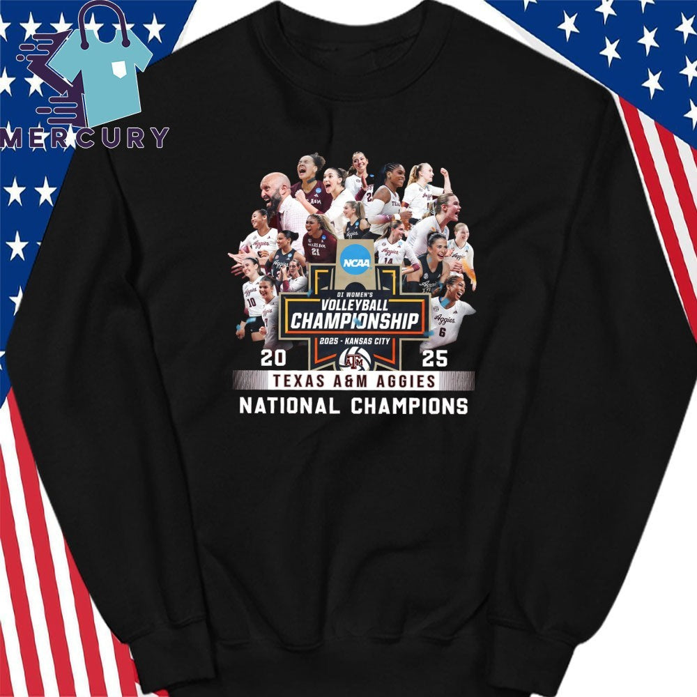 Texas Aggies Team Volleyball National Champions 2025 Shirt