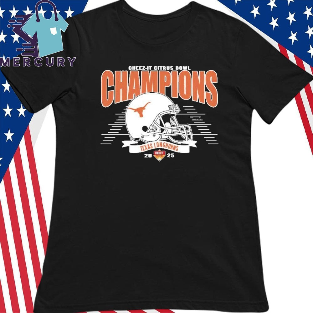 Texas Longhorns 2025 Cheez-It Citrus Bowl Champions Helmet Shirt