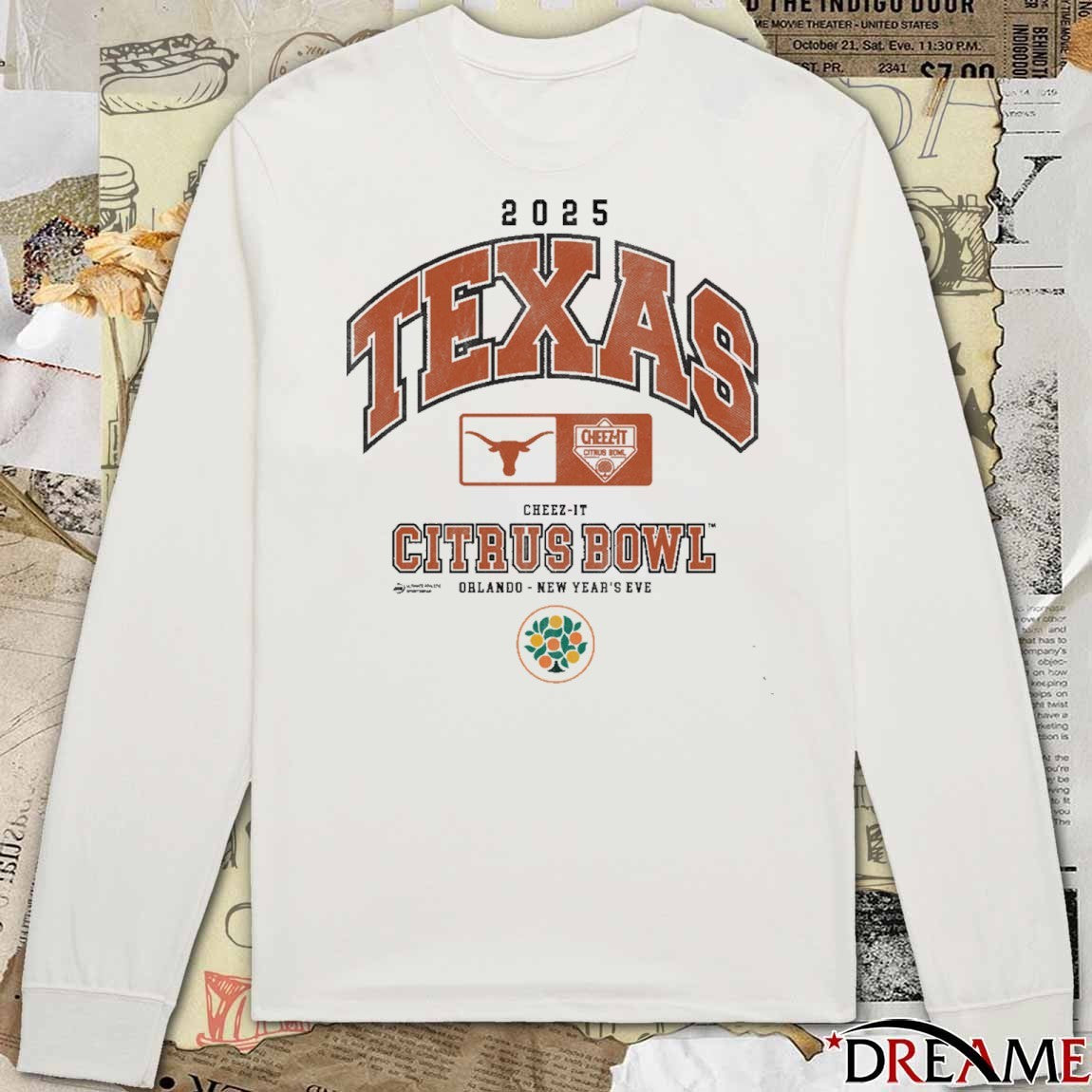 Texas Longhorns 2025 Cheez-It Citrus Bowl Orlando New Year’s Eve t-shirt