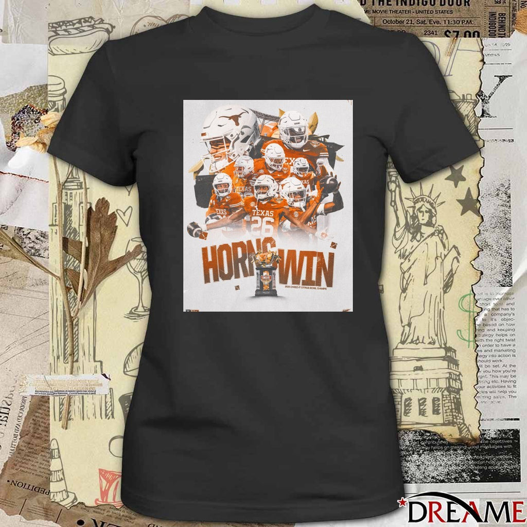 Texas Longhorns Horns Win 2025 Cheez-It Citrus Bowl Champions Poster t-shirt