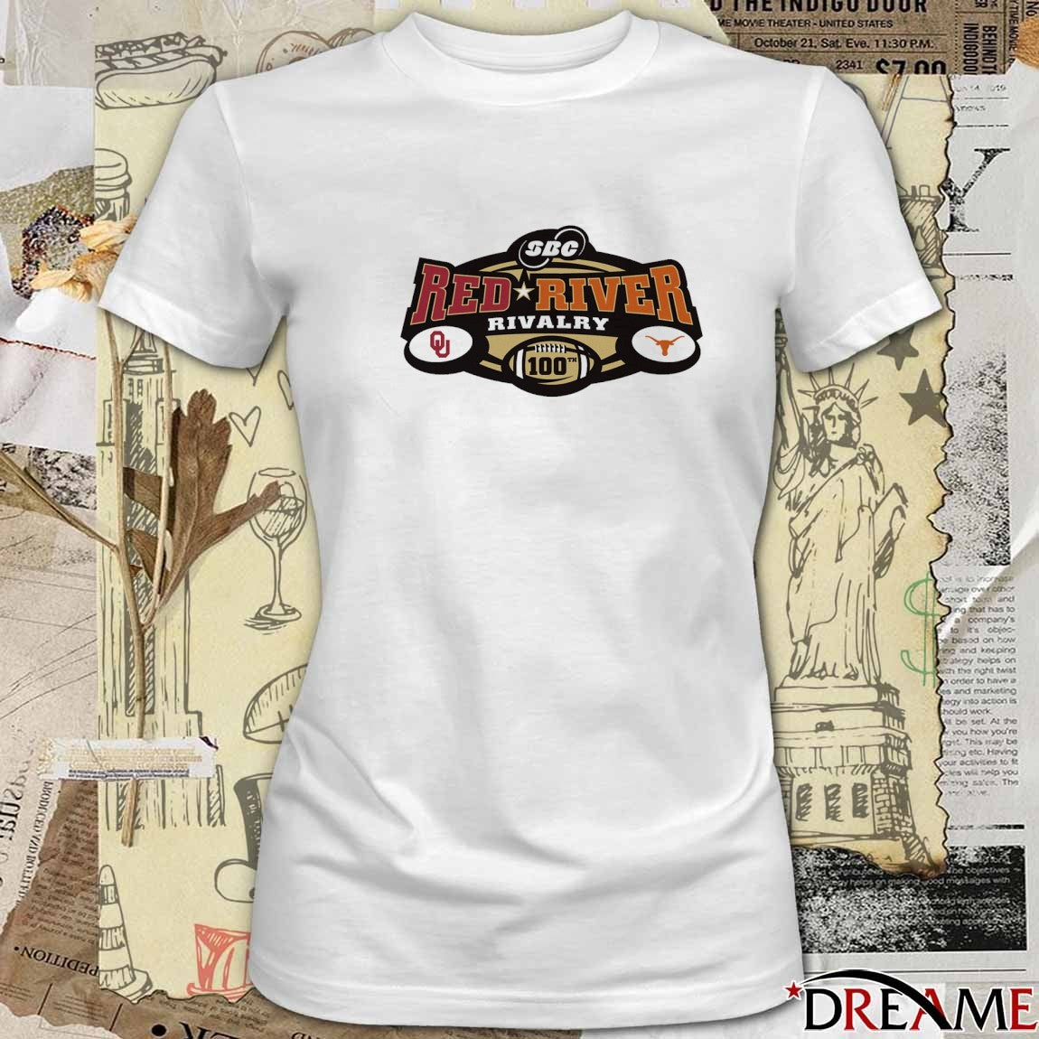 Texas Longhorns Vs Oklahoma Sooners SBC Red River Rivalry Logo 2025 t-shirt