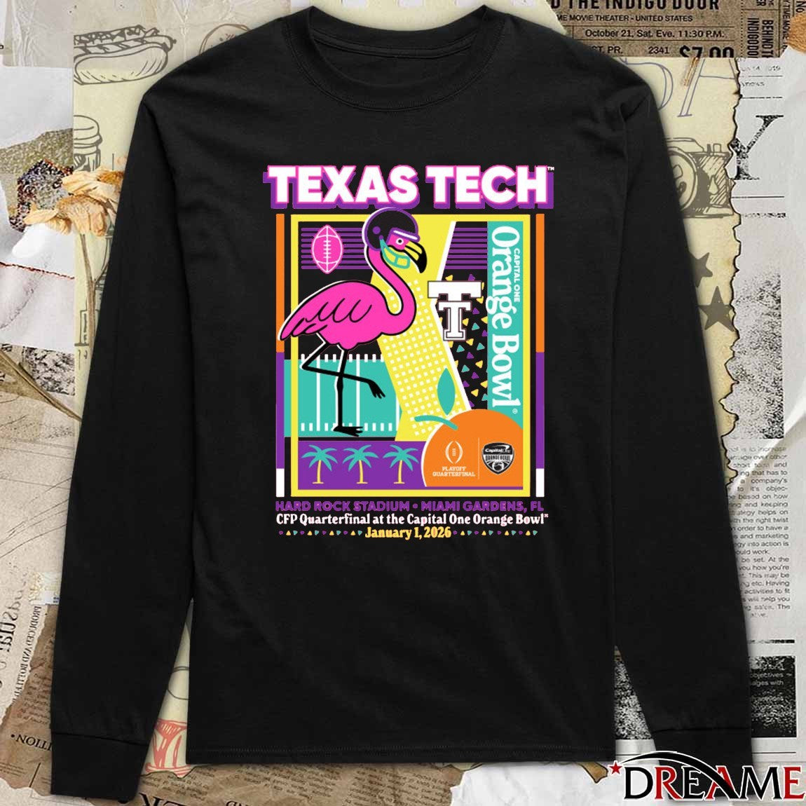 Texas Tech 2025 CFP Quarterfinal At The Capital One Orange Bowl Jan 1 Mingo Party t-shirt