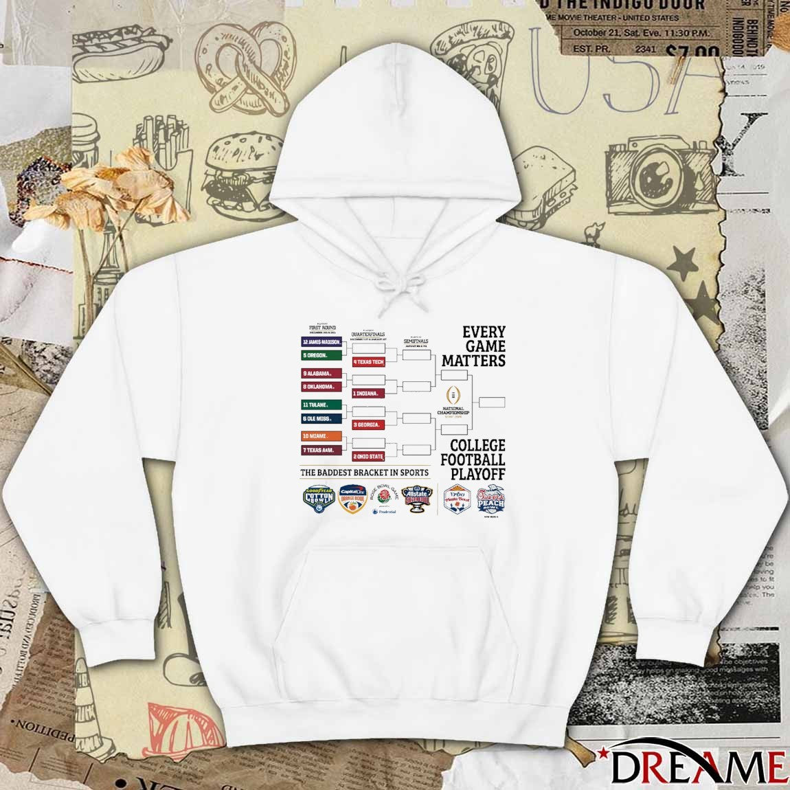 Texas Tech 2025 College Football Playoff Every Game Matters The Baddest Bracket In Sports t-shirt