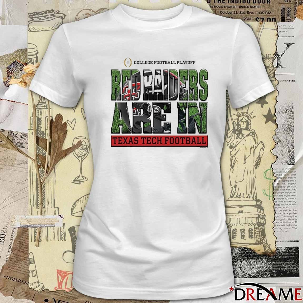 Texas Tech Red Raiders 2025-26 College Football Playoff Bound Red Raiders Are In Helmet t-shirt