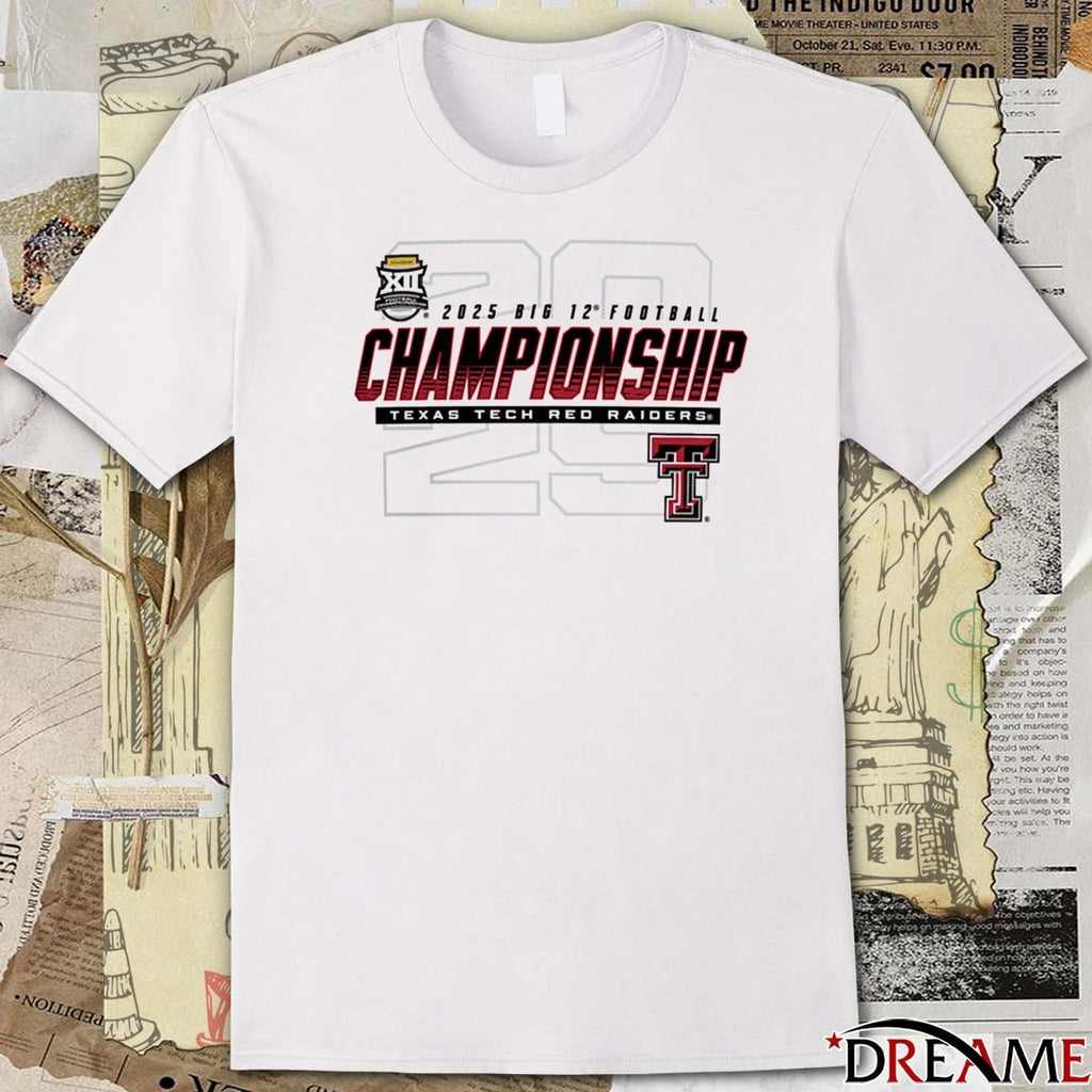 Texas Tech Red Raiders 2025 Big 12 Football Championship Big XII Bound t-shirt
