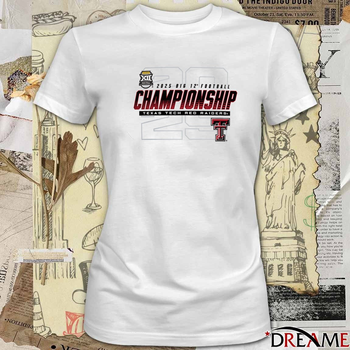 Texas Tech Red Raiders 2025 Big 12 Football Championship Big XII Bound t-shirt