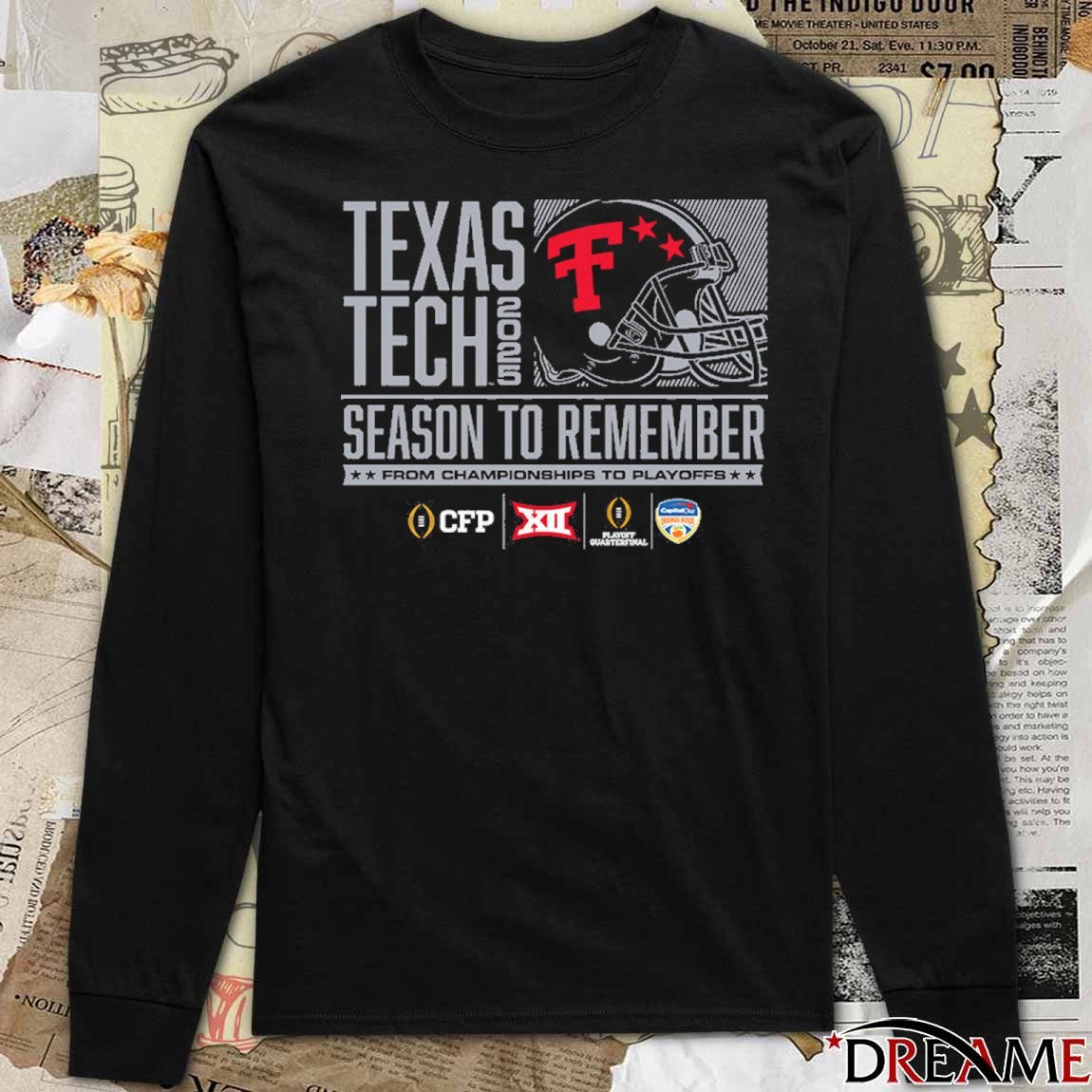 Texas Tech Red Raiders 2025 Football Season To Remember From Championships To Playoffs t-shirt