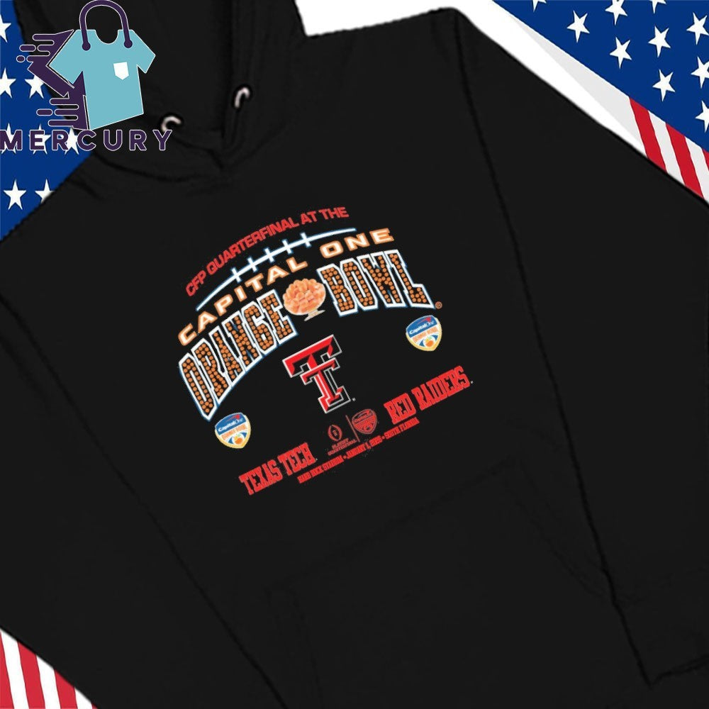 Texas Tech Red Raiders 2026 CFP At The Quarterfinal Capital One Orange Bowl Shirt