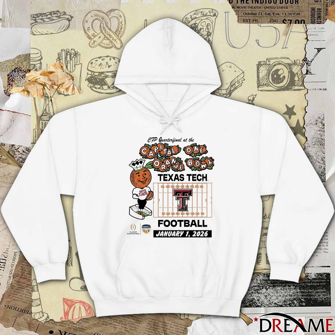 Texas Tech Red Raiders 2026 CFP Quarterfinal At The Capital One Orange Bowl Jan 1 t-shirt