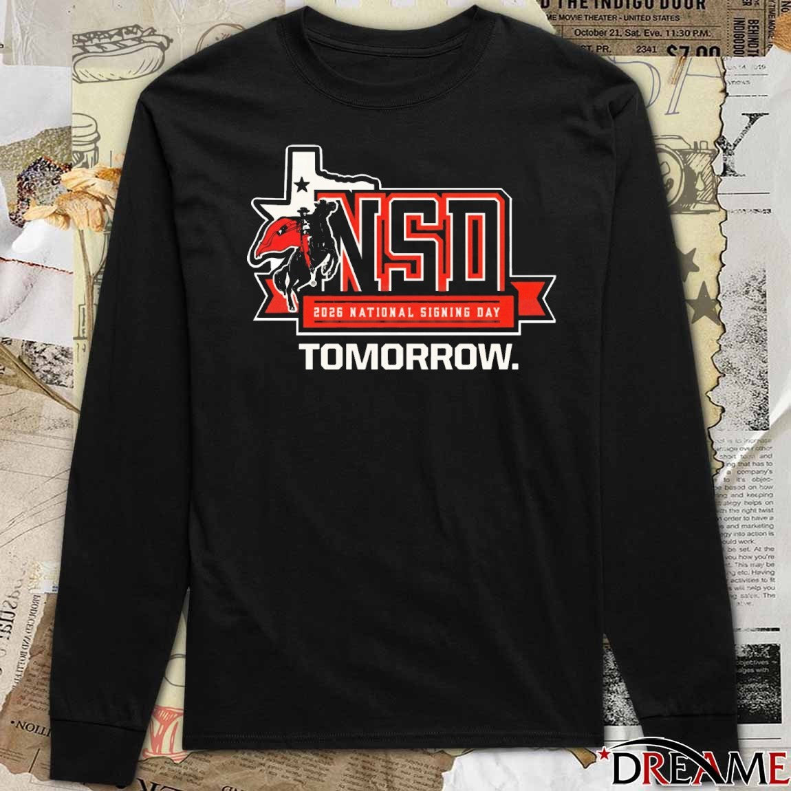 Texas Tech Red Raiders 2026 National Signing Day NSD Logo t-shirt