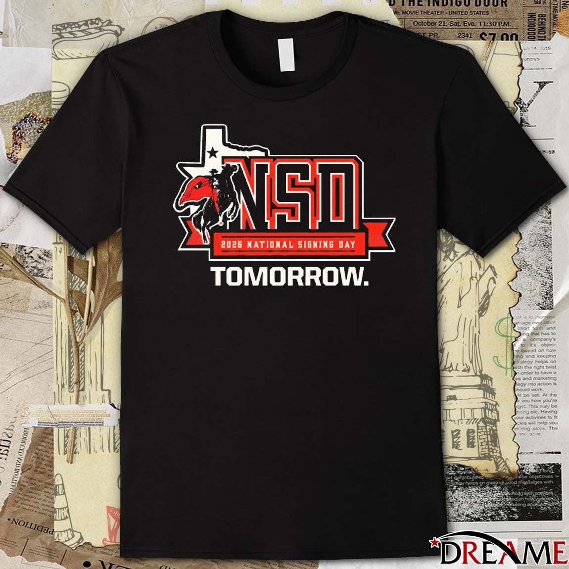 Texas Tech Red Raiders 2026 National Signing Day NSD Logo t-shirt