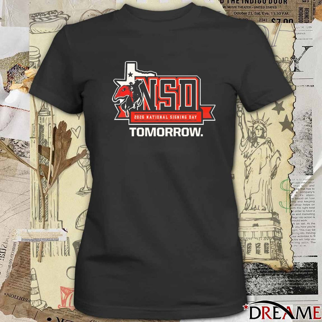 Texas Tech Red Raiders 2026 National Signing Day NSD Logo t-shirt