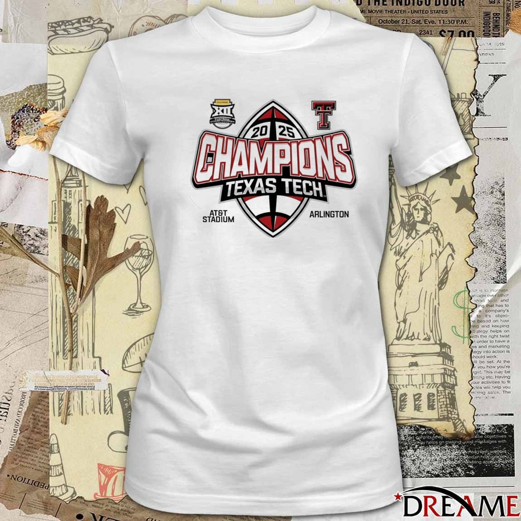 Texas Tech Red Raiders Big 12 Champions AT&T Stadium Arlington t-shirt