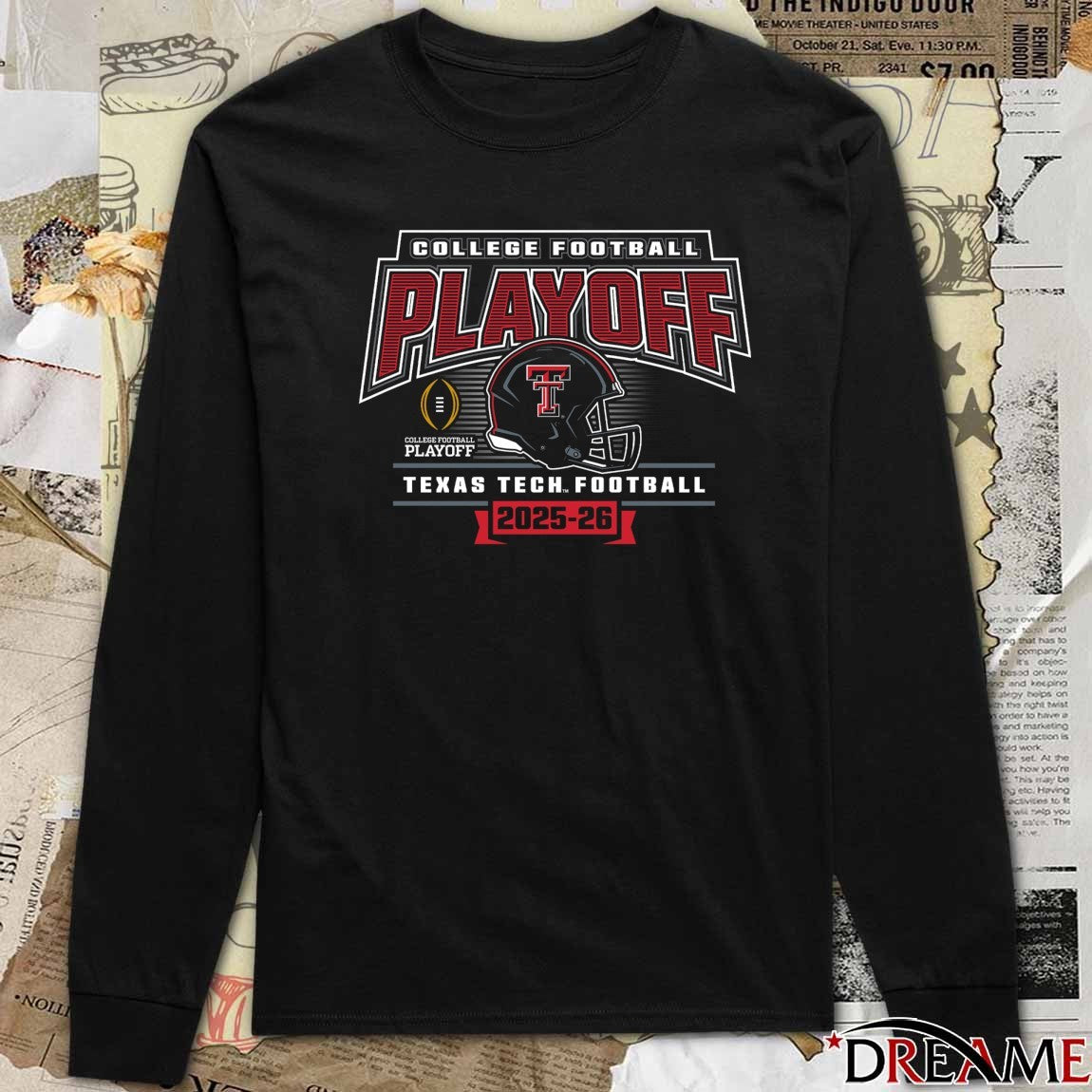 Texas Tech Red Raiders College Football Playoff 2025-26 Led Helmet t-shirt