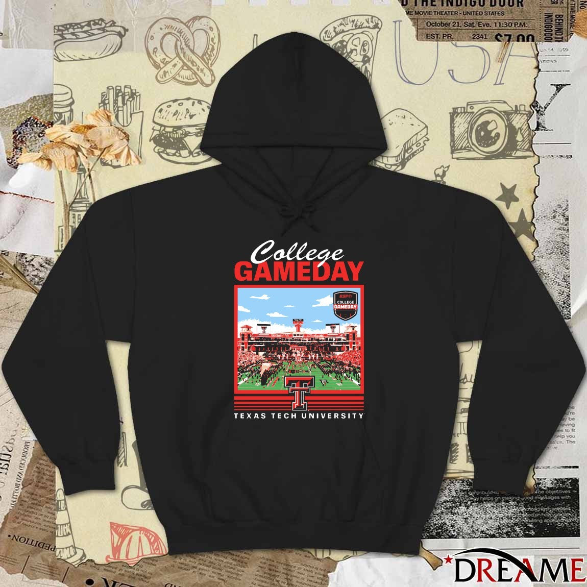 Texas Tech Red Raiders ESPN 2025 College GameDay Stadium Texas Tech University t-shirt