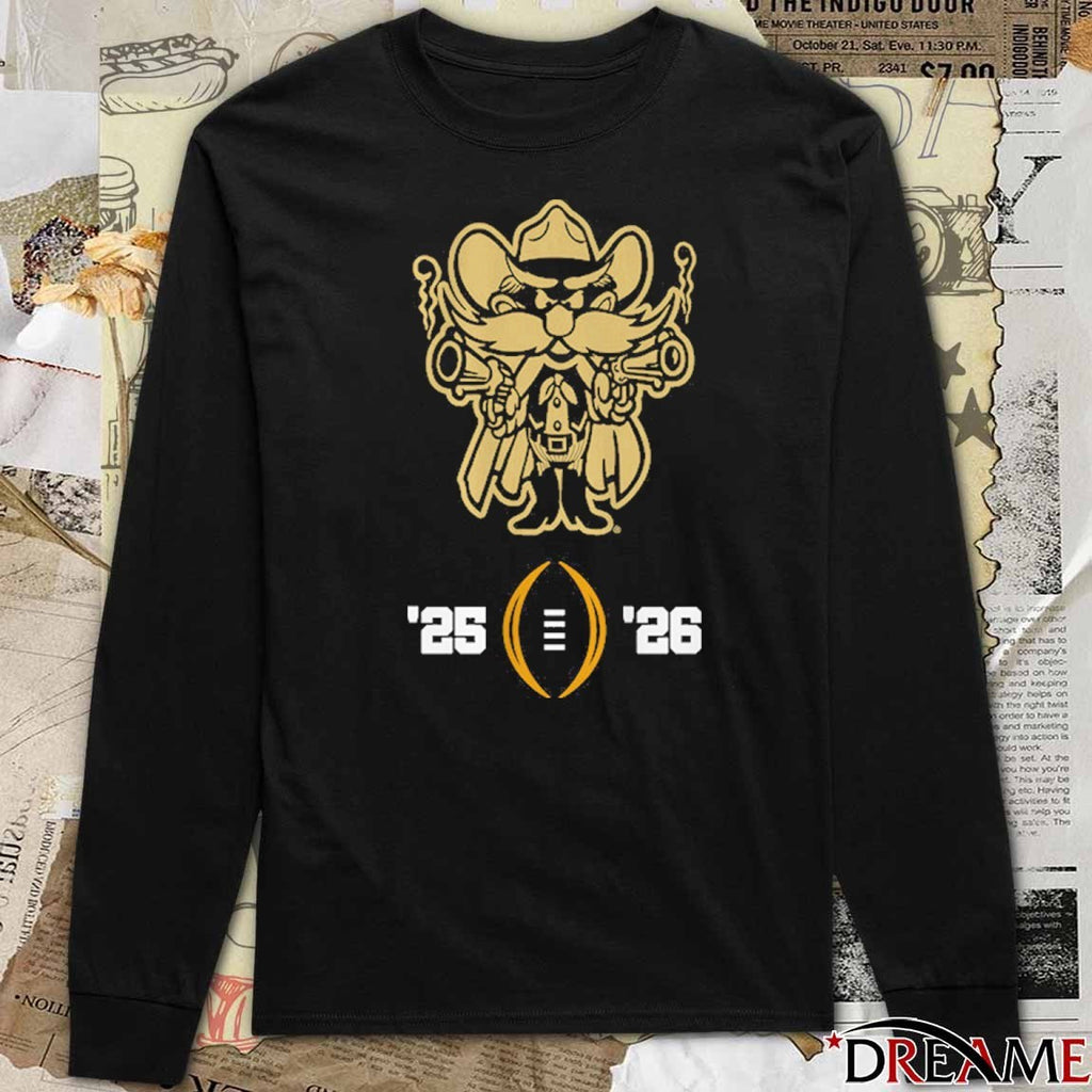 Texas Tech Red Raiders Football 2025-26 College Football Playoff Mascot t-shirt