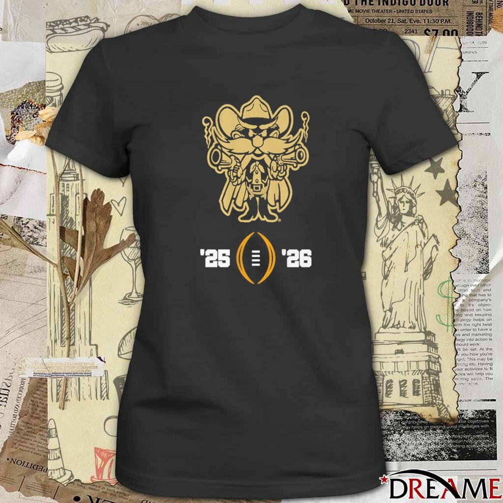 Texas Tech Red Raiders Football 2025-26 College Football Playoff Mascot t-shirt
