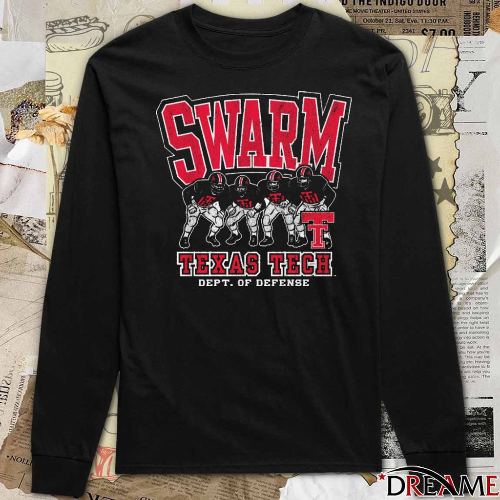 Texas Tech Red Raiders In Your Face Swarm Dept Of Defense t-shirt