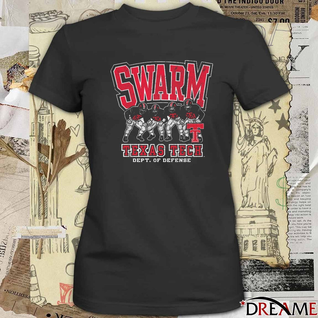 Texas Tech Red Raiders In Your Face Swarm Dept Of Defense t-shirt