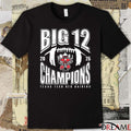 Texas Tech Red Raiders NCAA 2025 Big 12 Football Champions Number One Football t-shirt