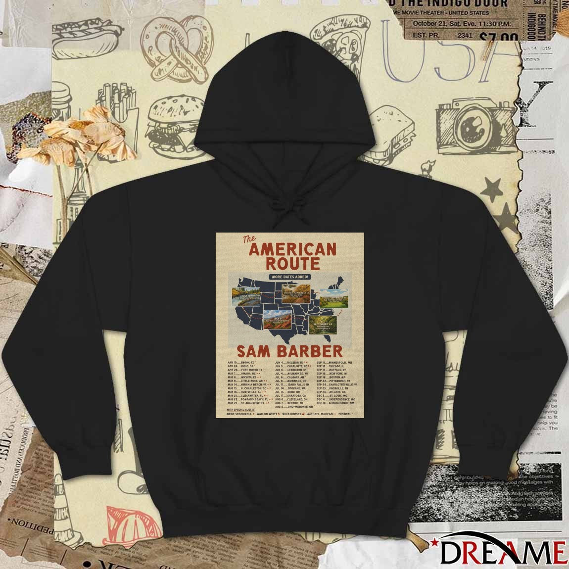 The American Route Tour More Dates Added Sam Barber Apr 10 – Dec 10 Poster t-shirt