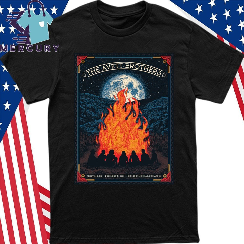The Avett Brothers Dec 31 2025 Harrah’s Cherokee Center Asheville NC Poster Shirt