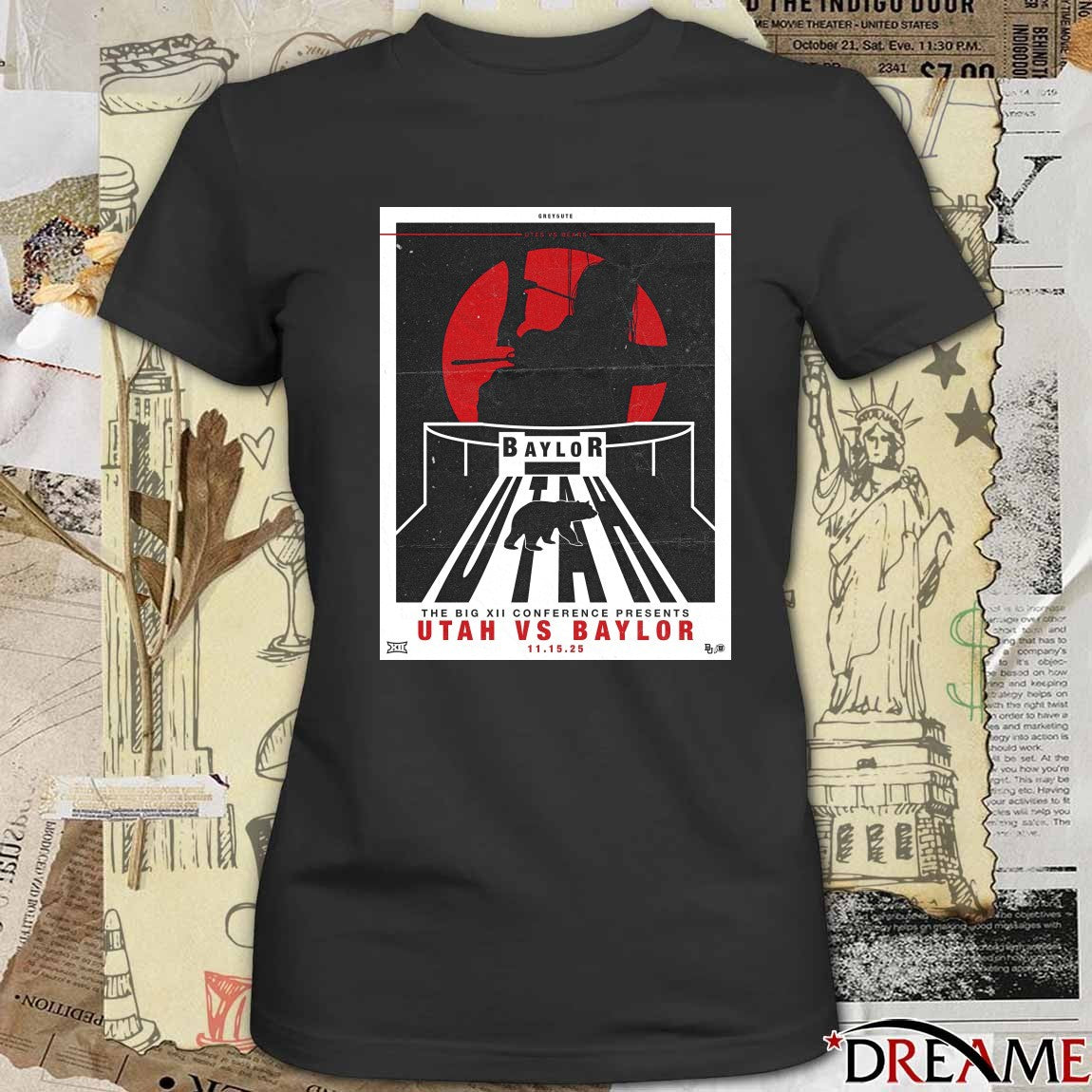 The Big XII Conference Presents Utah Utes Vs Baylor Bears November 15, 2025 Poster t-shirt