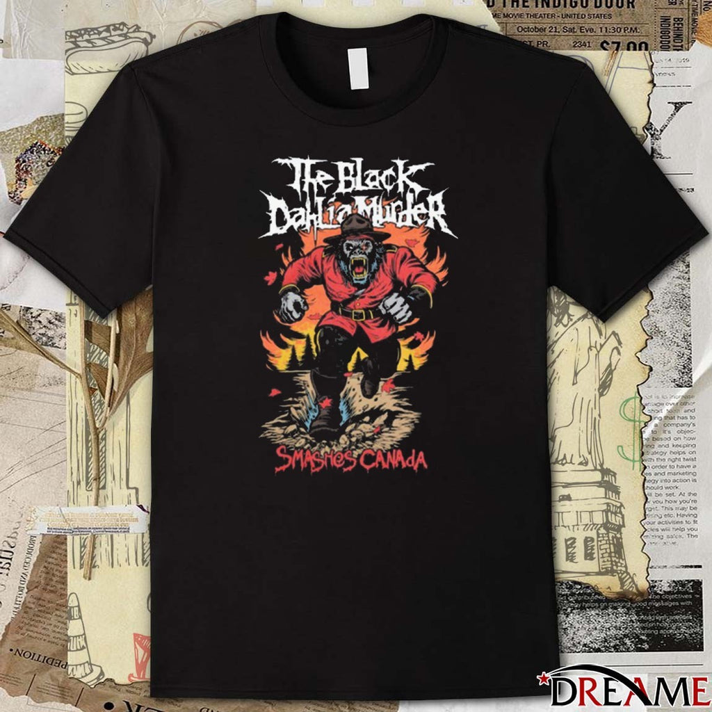 The Black Dahlia Murder Smashes Canada 2025 Painting t-shirt