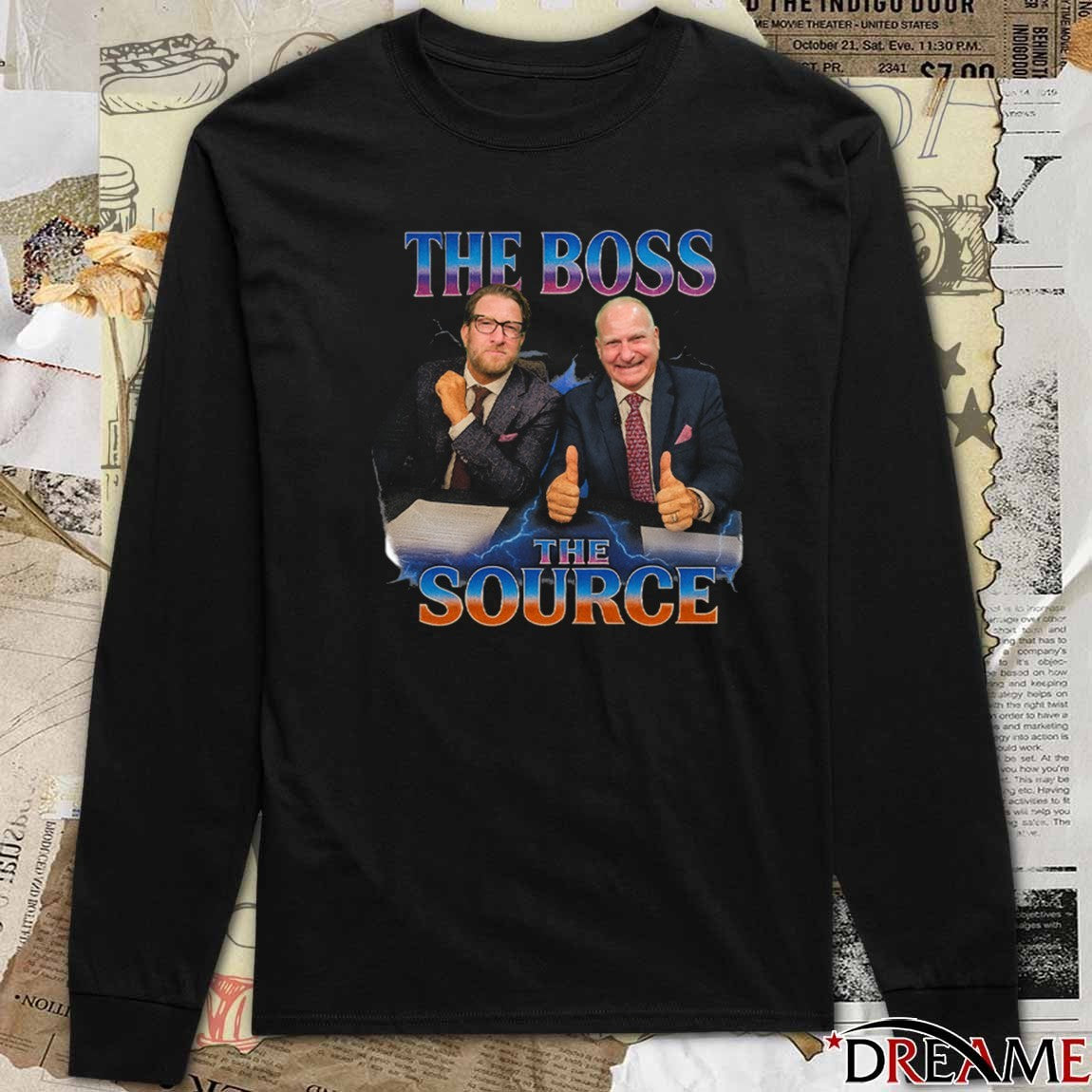 The Boss The Source Dave Portnoy and Stu Feiner t-shirt