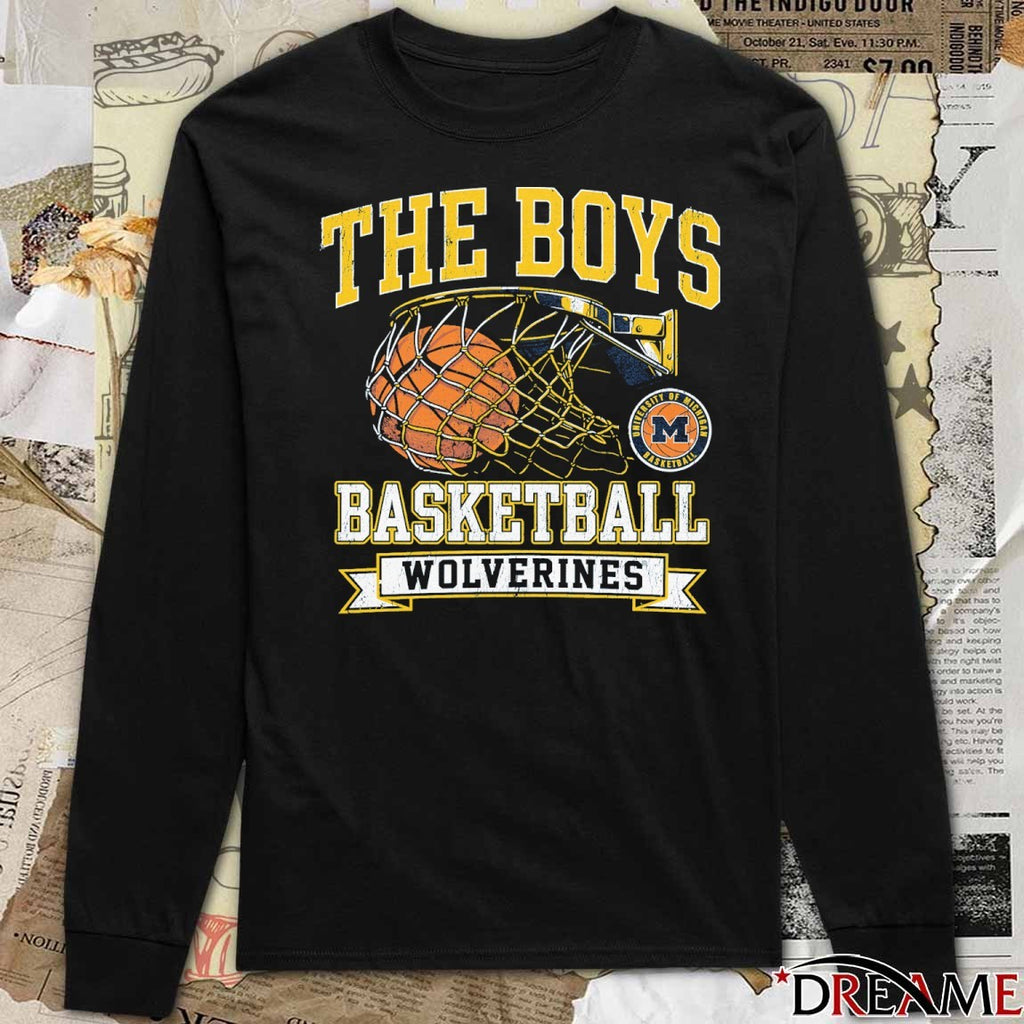 The Boys Basketball University Of Michigan Wolverines t-shirt