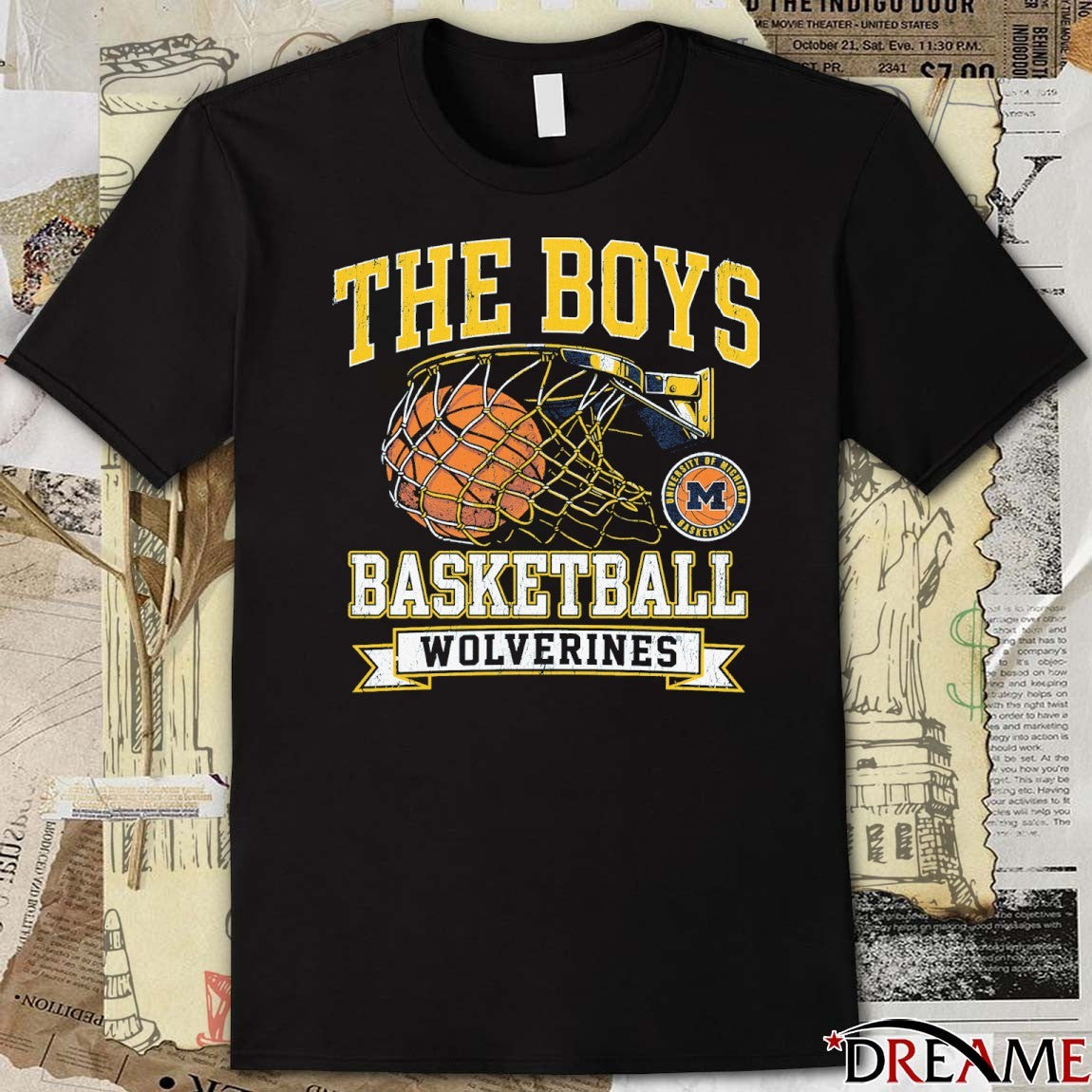 The Boys Basketball University Of Michigan Wolverines t-shirt