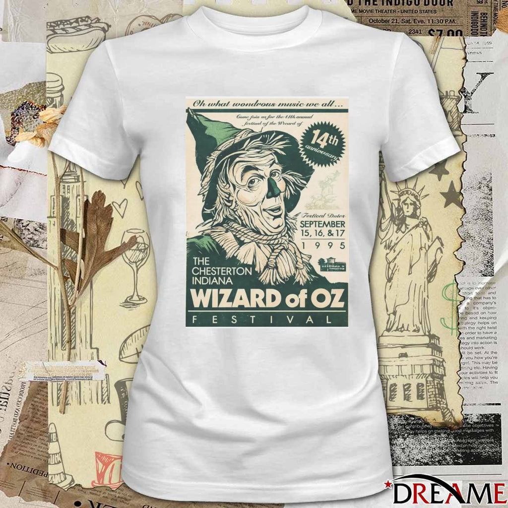 The Chesterton Indiana Wizard Of OZ Festival Dates September 15-17 1995 Poster t-shirt