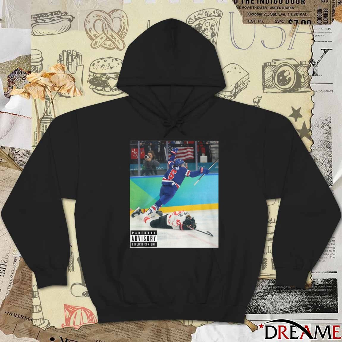 The Chip Isn’t Always On The Shoulder Jack Hughes Team USA t-shirt