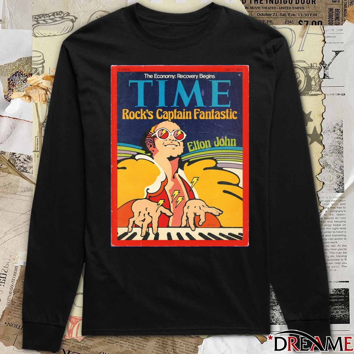 The Economy Recovery Begins Time Rock’s Captain Fantastic Elton John 2025 Poster t-shirt